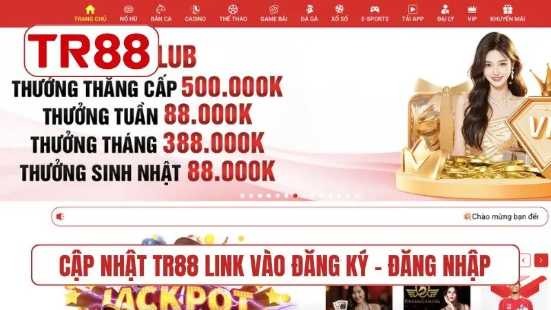 Cập nhật TR88 link vào đăng ký - đăng nhập