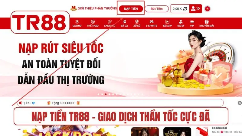 nạp tiền TR88