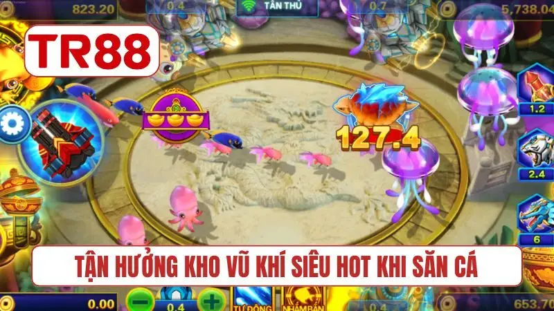 Tận hưởng kho vũ khí siêu hot khi săn cá